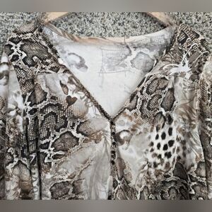 Lane Bryant Python Print Top